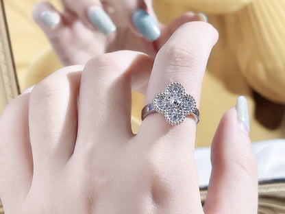 [ROSE]CLOVER DIAMOND RING