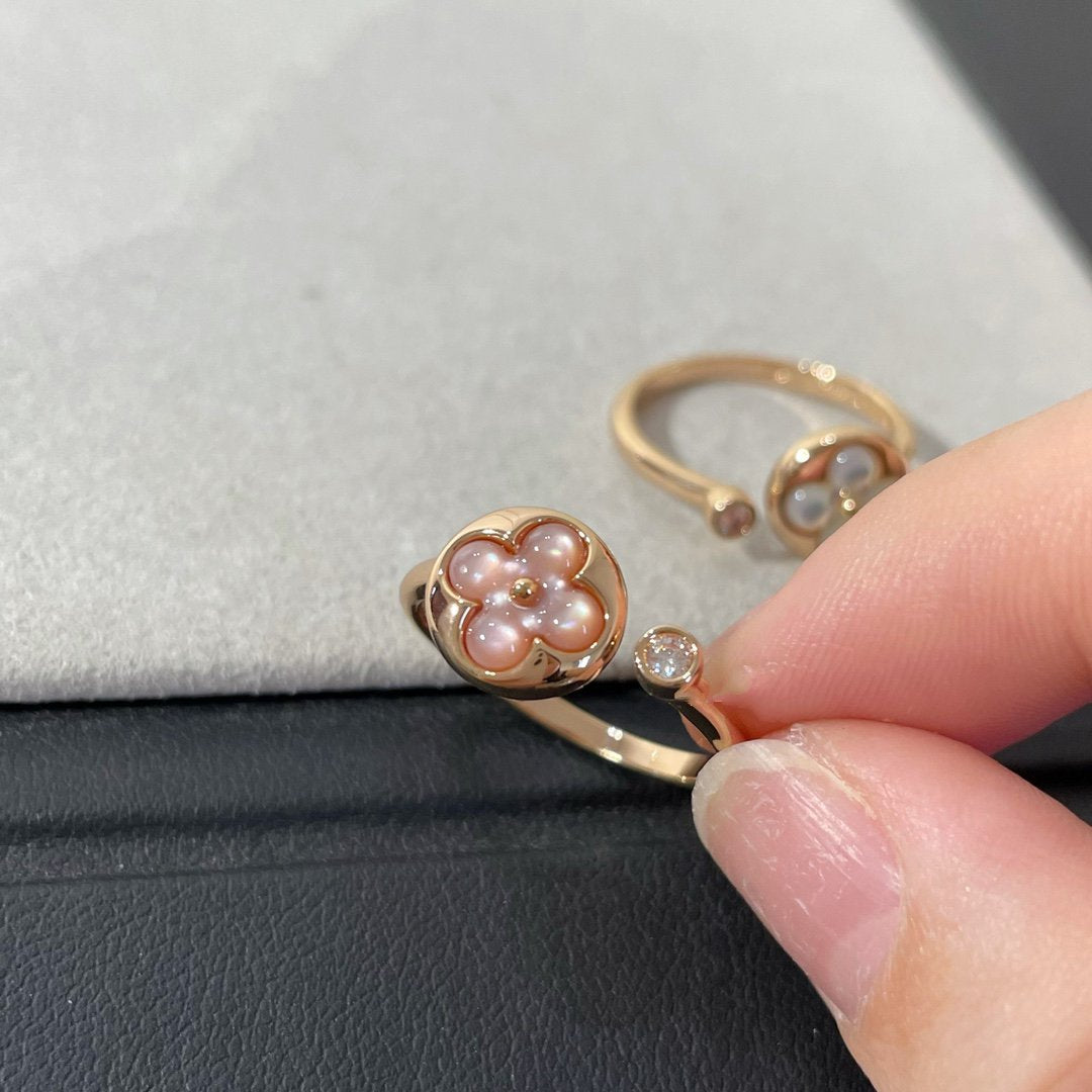 [Rose Jewels]SUN 1 DIAMOND PINK MOP RING