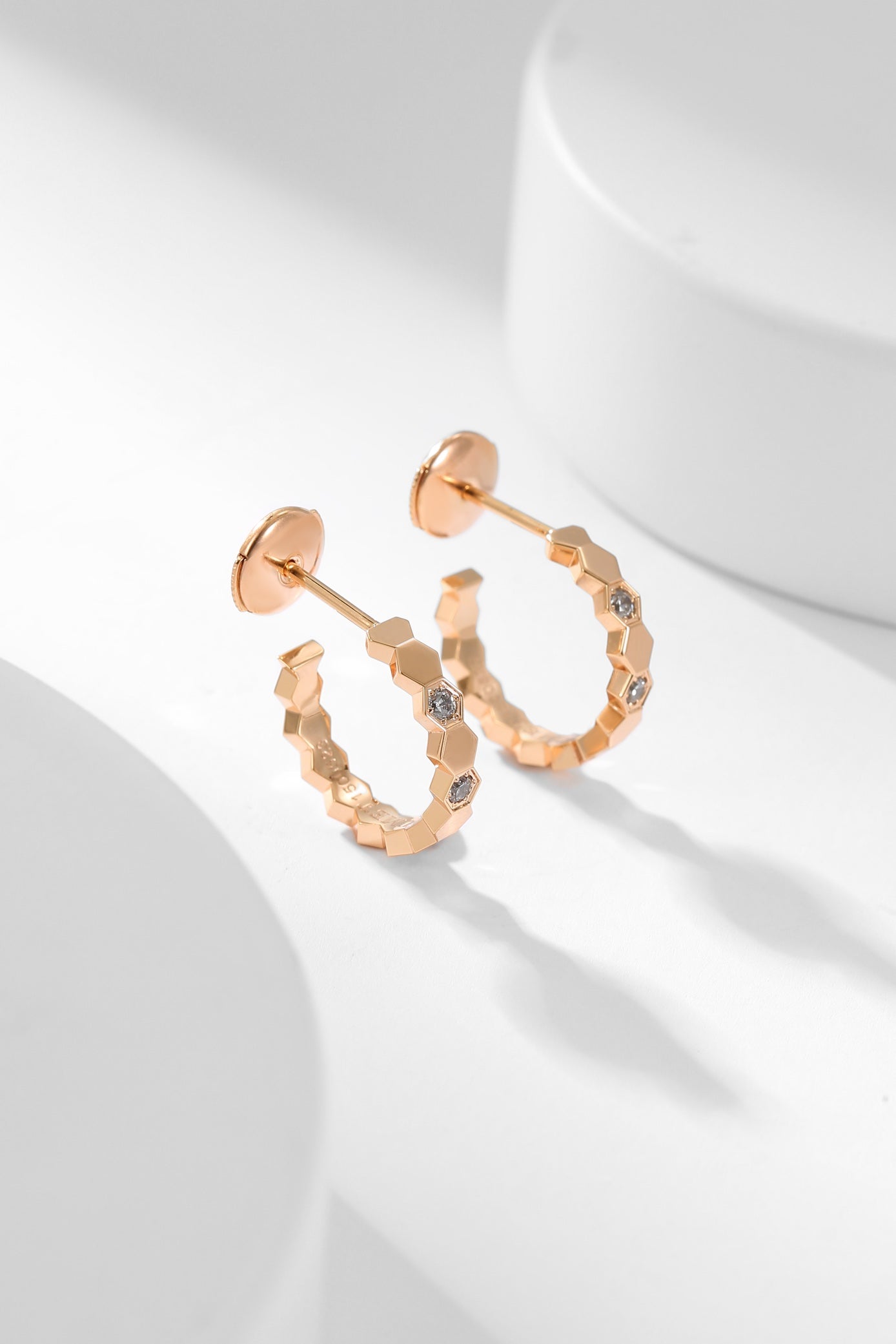 [Rose Jewels]BEE LOVE DIAMOND HOOP EARRINGS