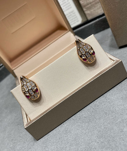 [Rose Jewels]SERPENT DIAMOND STUD EARRINGS