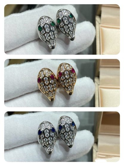 [Rose Jewels]SERPENT DIAMOND STUD EARRINGS