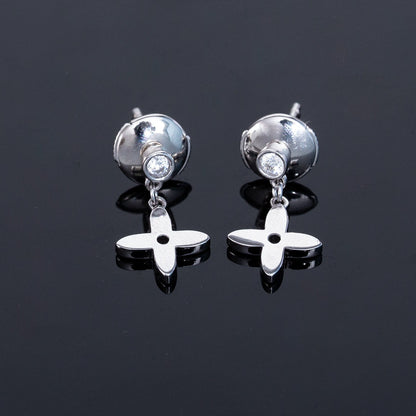 [Rose Jewels]VIDYLLE SILVER DIAMOND MINI DROP EARRINGS