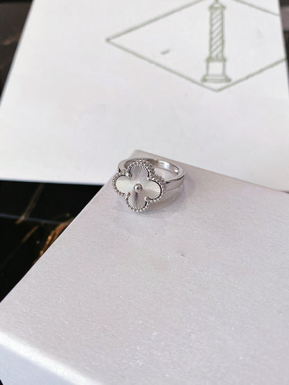 [ROSE]CLOVER SILVER RING