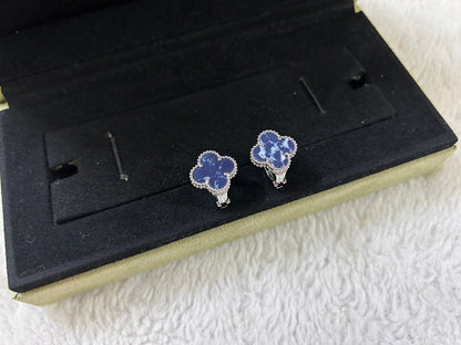 [ROSE]CLOVER PIETERSITE MEDIUM STUD EARRINGS