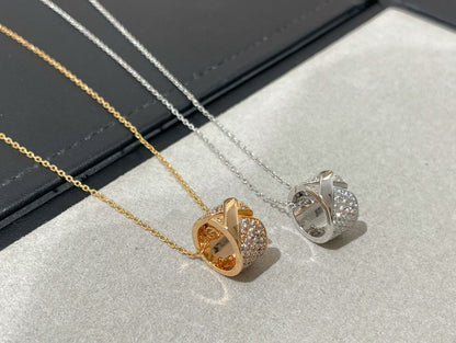 [Rose Jewels]LIENS EVIDENCE DIAMOND PAVED NECKLACE