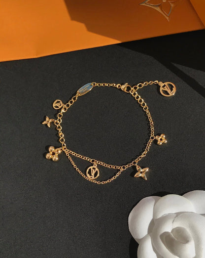 [Rose Jewels]LV BLOOMING ROSA GOLD MOP ARMBAND