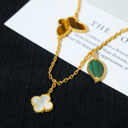 [ROSE]LUCKY SPRING 5 MOTIF GOLD BRACELET