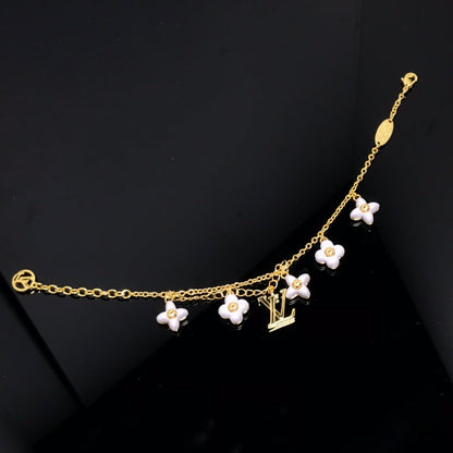 [Rose Jewels] LOGO 6 MOTIF STAR AND SUN GOLD BRACELET