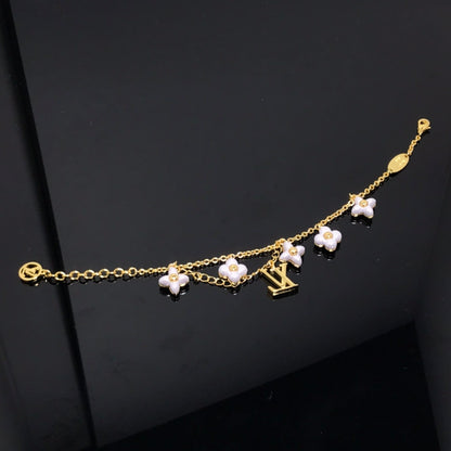 [Rose Jewels] LOGO 6 MOTIF STAR AND SUN GOLD BRACELET