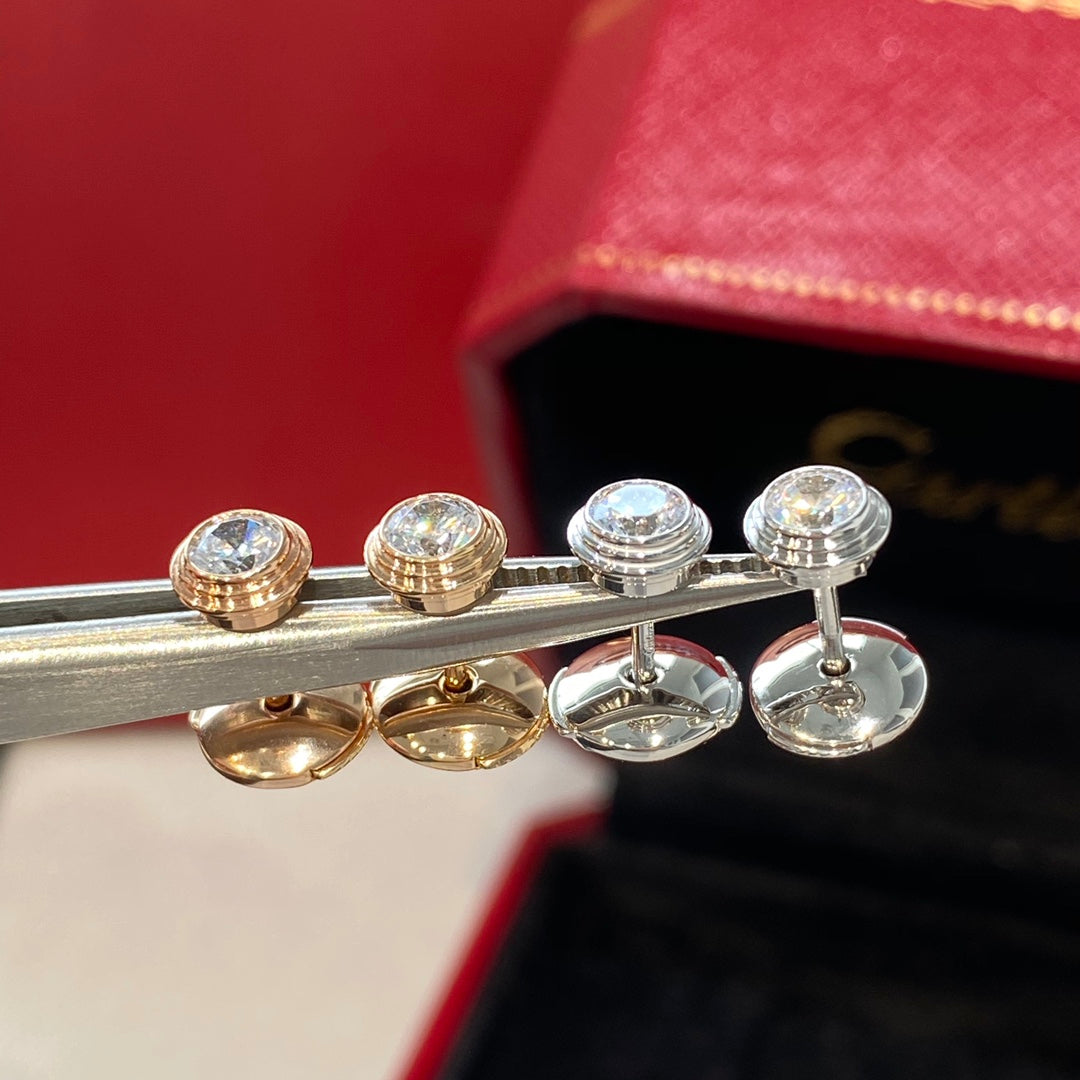 [ROSE]DAMOUR DIAMOND EARRINGS