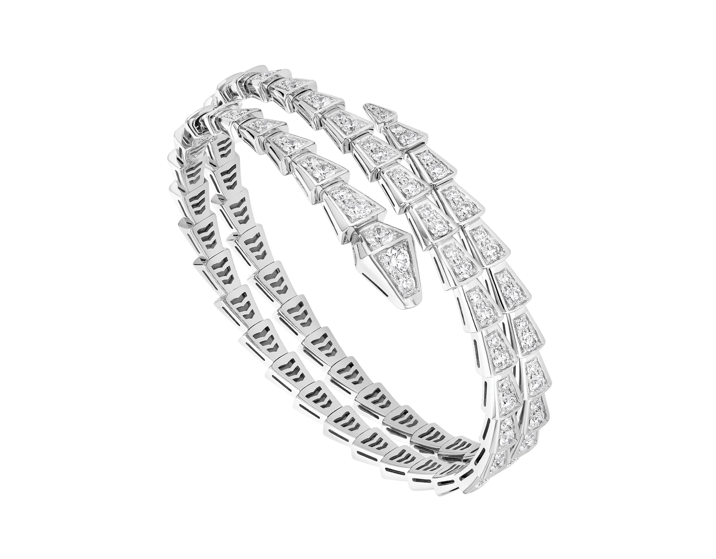 [Rose Jewels]SERPENTI BRACELET SILVER DIAMOND DOUBLE ROW