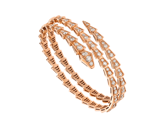 [Rose Jewels]SERPENTI ARMBAND ROTGOLD DIAMANT ZWEIREIHIG