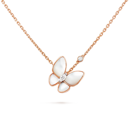 [ROSE]BUTTERFLY MOP DIAMOND NECKLACE