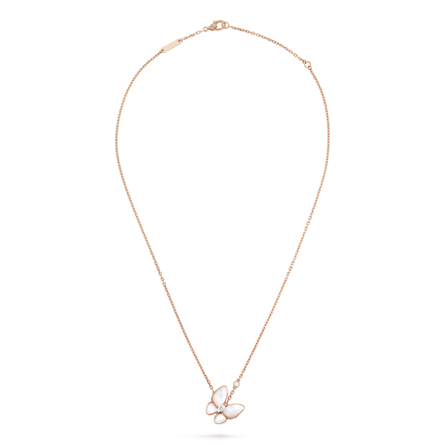 [ROSE]BUTTERFLY MOP DIAMOND NECKLACE