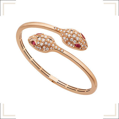 [Rose Jewels]SERPENTI ARMBAND ROTGOLD DIAMANT DOPPELSCHLANGE