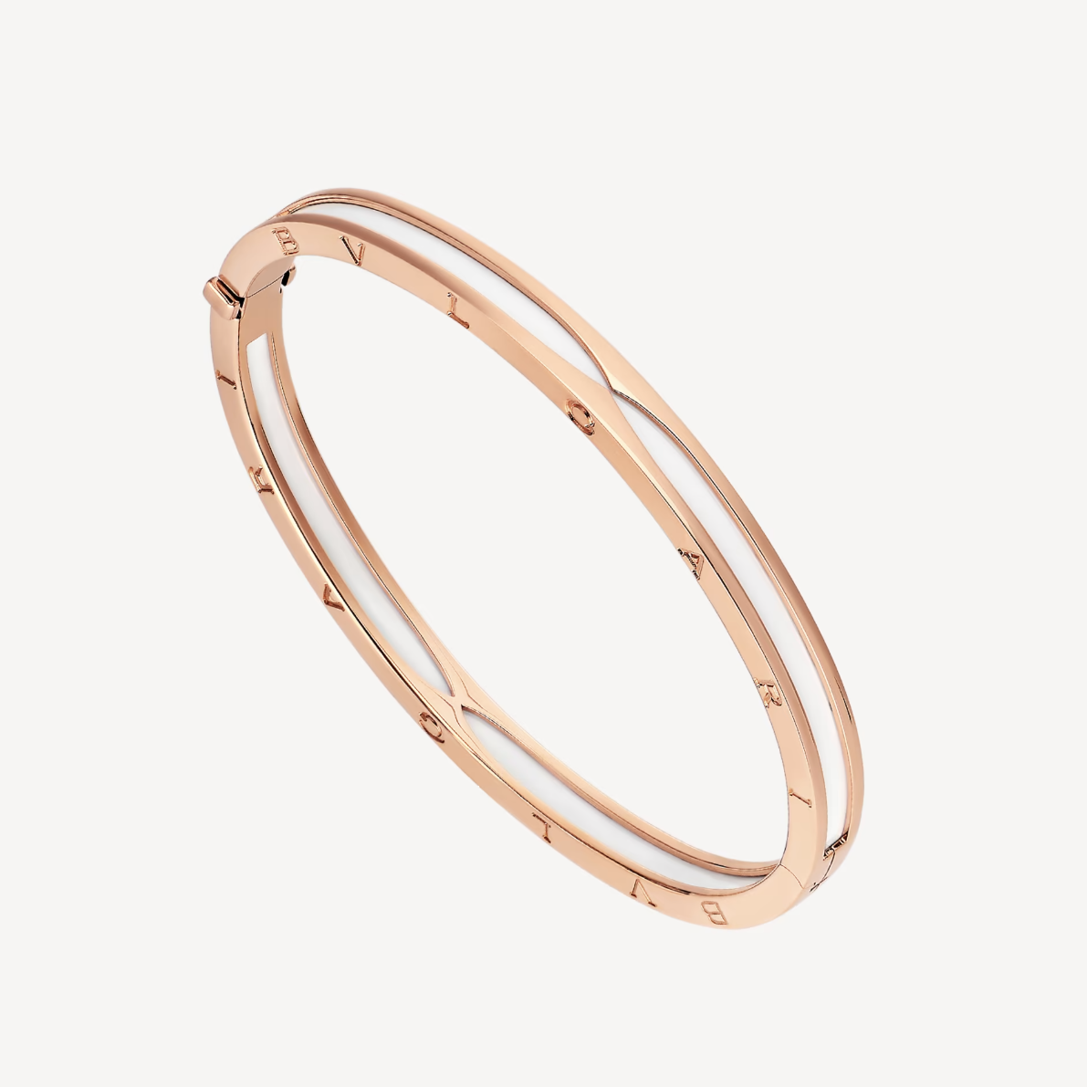 [Rose Jewels]ZERO 1 PINK GOLD WITH WHITE CERAMIC BRACELET