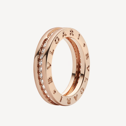 [Rose Jewels]ZERO 1 EINBAND-RING MIT DIAMANTEN AUF DEM SPIRALRING