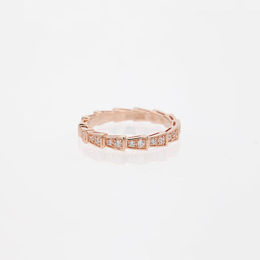 [Rose Jewels]SERPENTI RING ROTGOLD DIAMANT GEPAPERT 3MM