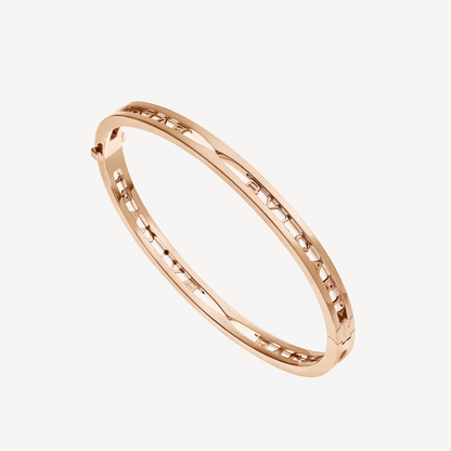 [Rose Jewels]ZERO 1 SPIRAL LOGO ROSA GOLD ARMBAND