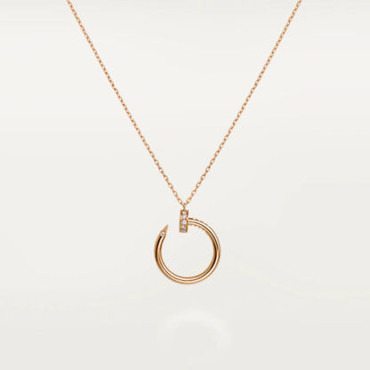 [ROSE]JUSTE NECKLACE PINK GOLD