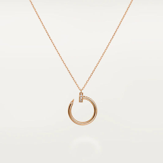 [ROSE]JUSTE NECKLACE PINK GOLD