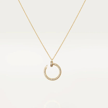 [ROSE]JUSTE NECKLACE GOLD DIAMONDS