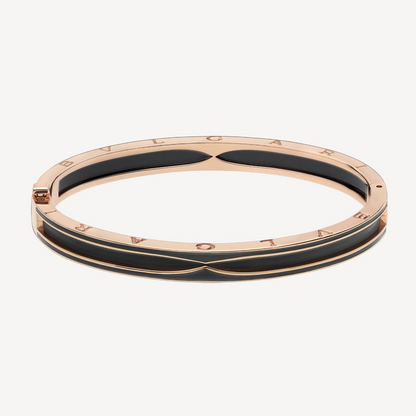 [Rose Jewels]ZERO 1 PINK GOLD WITH MATTE BLACK CERAMIC BRACELET