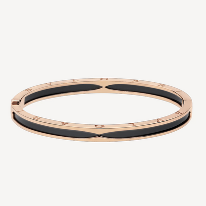 [Rose Jewels]ZERO 1 PINK GOLD WITH BLACK CERAMIC BRACELET