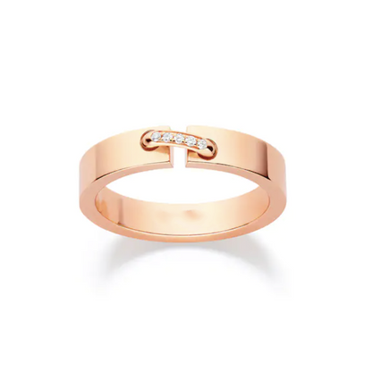 [Rose Jewels]ALLIANCE LIENS VIDENCE DIAMANT 4MM RING