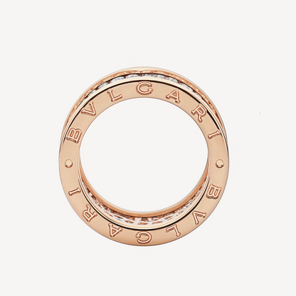 [Rose Jewels]ZERO 1 MIT GEPAPSTETEN DIAMANTEN AUF DEM SPIRALRING