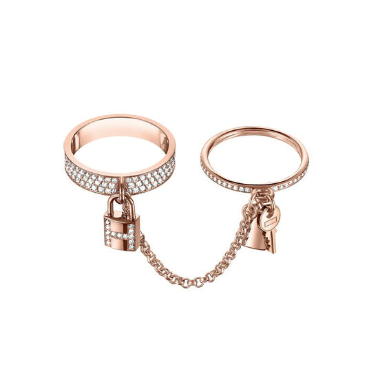 [Rose Jewels]HM KELLY CLOCHETTE DOUBLE RING IN  WITH DIAMONDS