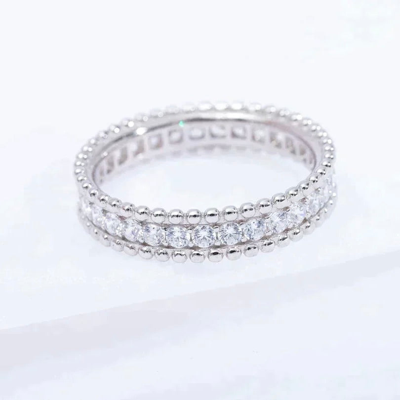 [ROSE]PERLEE DIAMOND SILVER RING