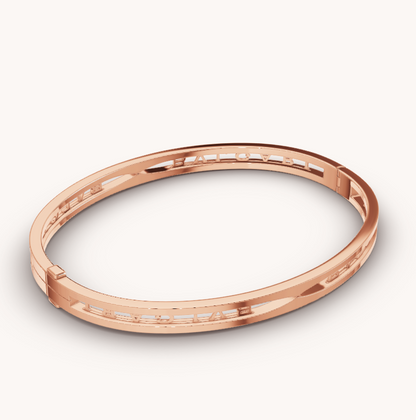 [Rose Jewels]ZERO 1 SPIRAL LOGO ROSA GOLD ARMBAND