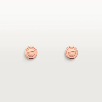 [ROSE]LOVE EARRINGS PINK GOLD 10MM