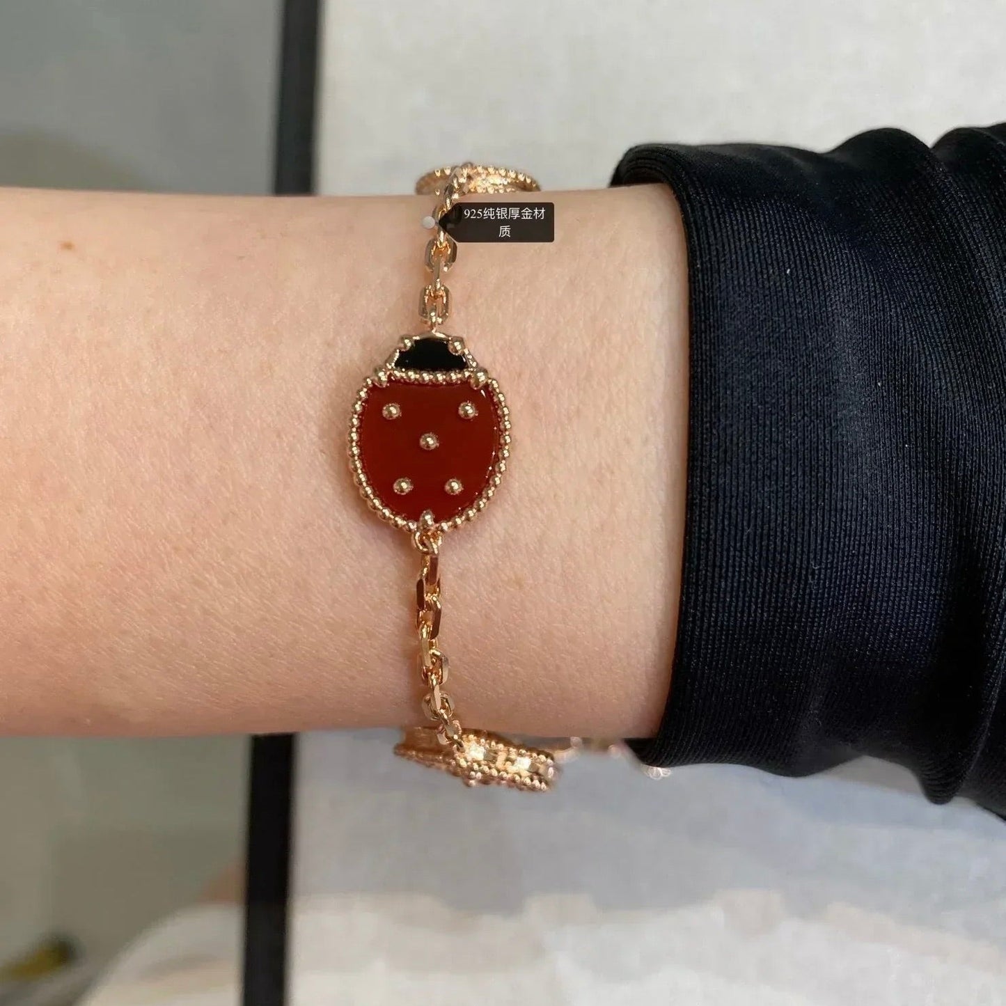 [ROSE]LUCKY SPRING 5 MOTIF BRACELET