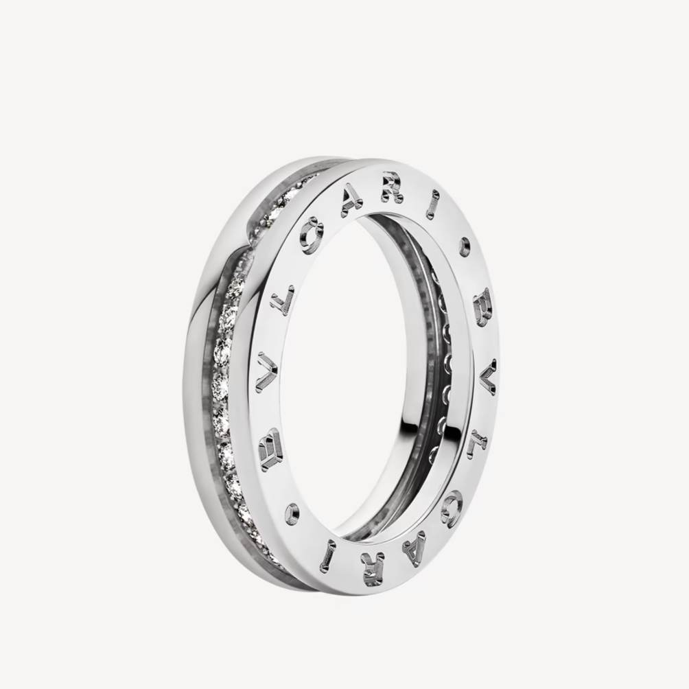 [Rose Jewels]ZERO 1 EINBAND-RING MIT DIAMANTEN AUF DEM SPIRALRING