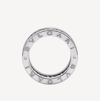 [Rose Jewels]ZERO 1 MIT GEPAPSTETEN DIAMANTEN AUF DEM SPIRALRING