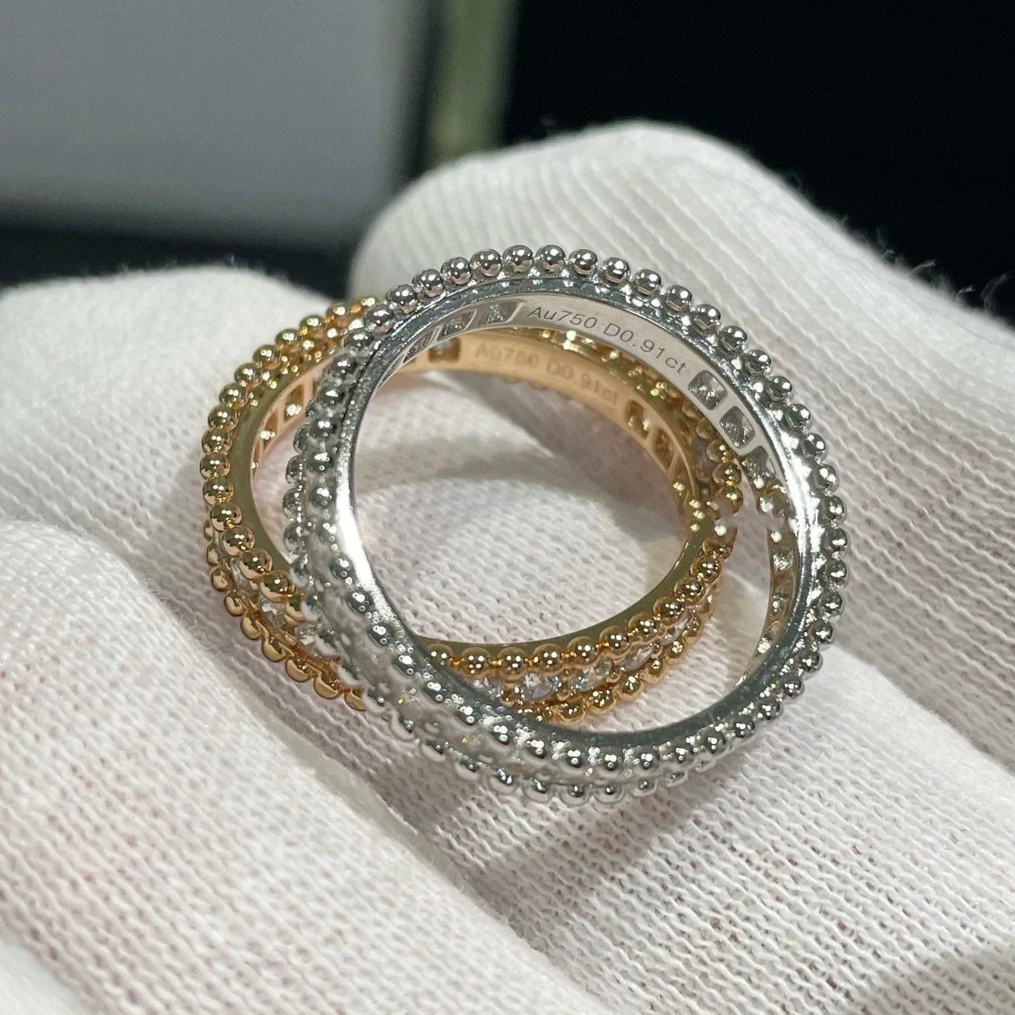 [ROSE]PERLEE DIAMOND ROSE GOLD RING