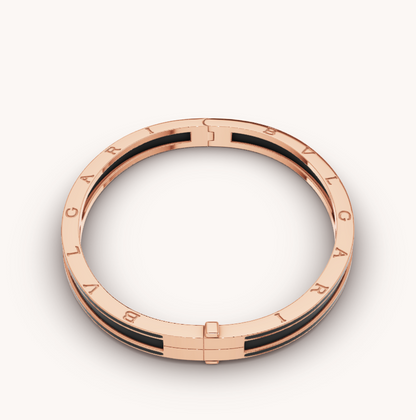 [Rose Jewels]ZERO 1 PINK GOLD WITH MATTE BLACK CERAMIC BRACELET