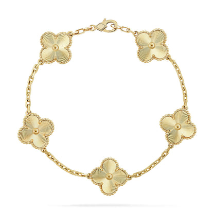 [ROSE]CLOVER 5 FLOWERS LASER BRACELET