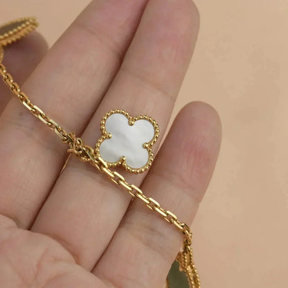 [ROSE]LUCKY SPRING 5 MOTIF GOLD BRACELET