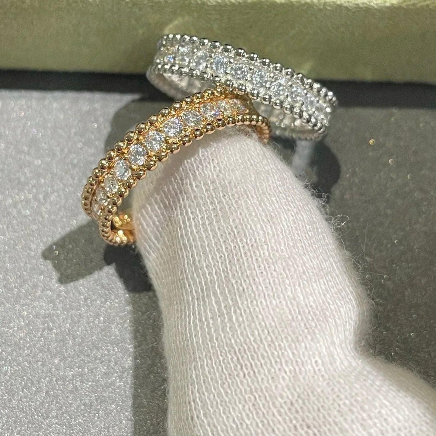 [ROSE]PERLEE DIAMOND ROSE GOLD RING