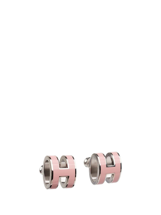 [Rose Jewels]MINI POP H SILVER EARRINGS PINK