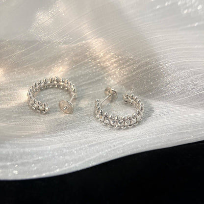 [ROSE]CLASH SMALL HOOP EARRINGS