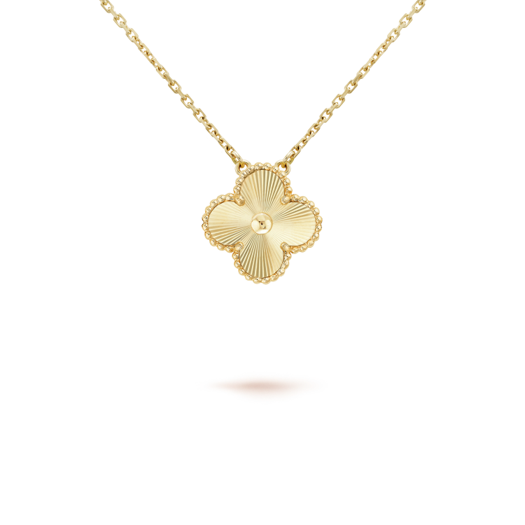 [ROSE]CLOVER 15MM LASER NECKLACE