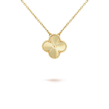 [ROSE]CLOVER 15MM LASER NECKLACE