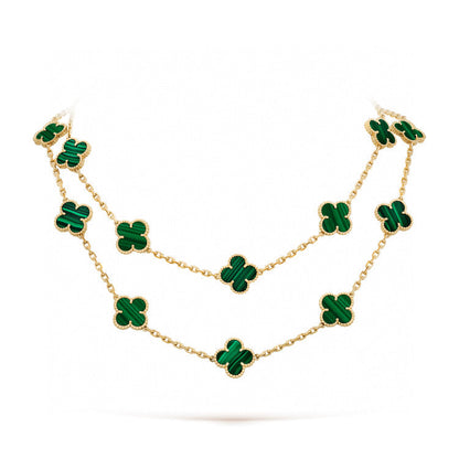 [ROSE]CLOVER 20 MOTIFS MALACHITE GOLD