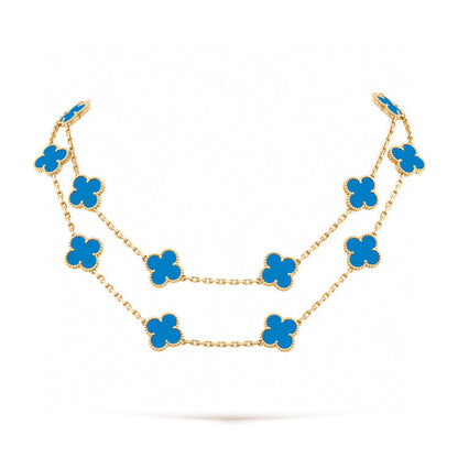 [ROSE]CLOVER 20 MOTIFS TURQUOISE GOLD