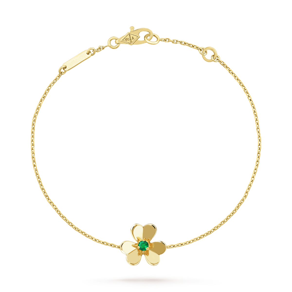 [ROSE]FRIVOLE GOLD FLOWER PINK MALACHITE BRACELET