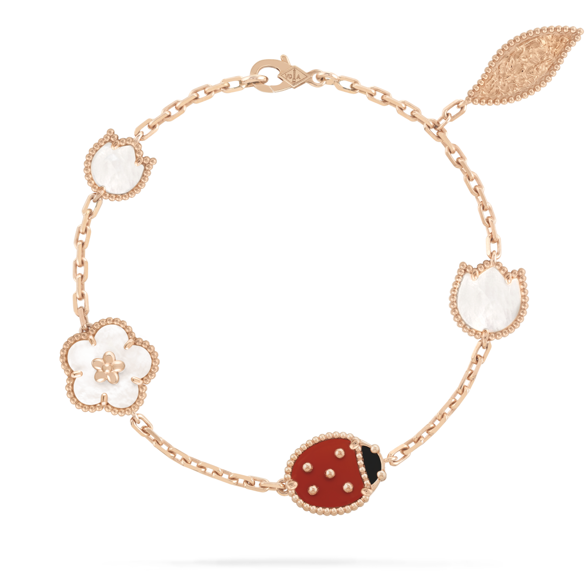 [ROSE]LUCKY SPRING 5 MOTIF BRACELET